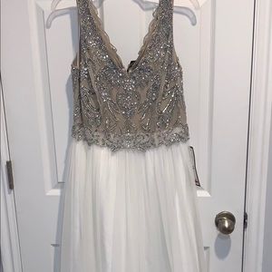 Beautiful white beaded gown